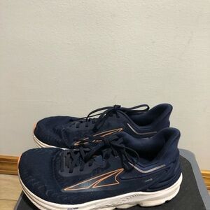 Altra Torin 6 Womens Blue Orange Road Walking Gym Athletic Sneakers Sz 8.5